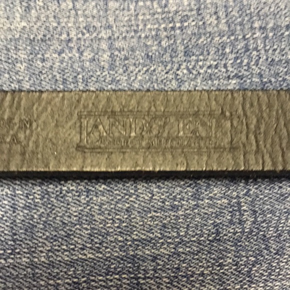 Lands end black belt w silver buckle - Picture 2 of 5